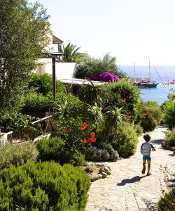 Italien Sizilien.
RESIDENZ Marettimo
Anlage, Häuser, kleiner Pool.